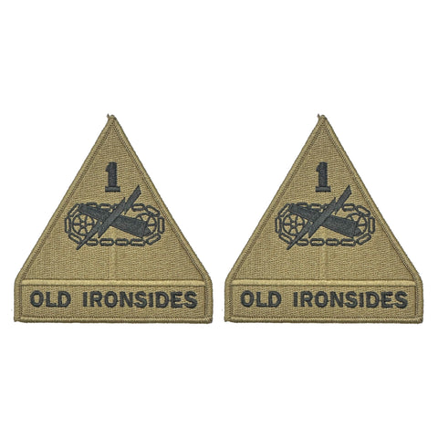 1st Armored Division OCP Patch with Hook Fastener (pair) - Insignia Depot