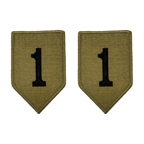 1st Infantry Division OCP Patch with Hook Fastener (pair) - Insignia Depot