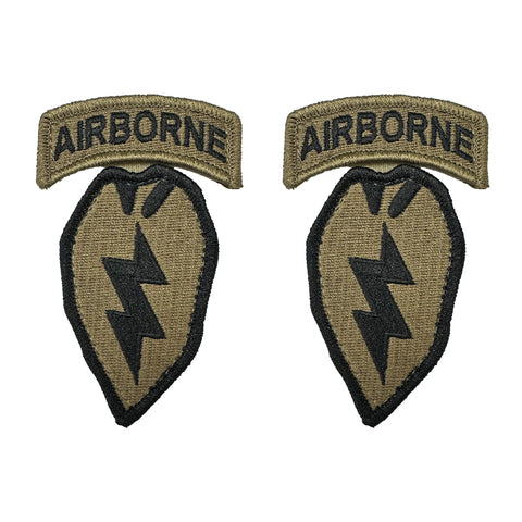 25th Infantry with Airborne Tab OCP Patch with Hook Fastener (pair) - Insignia Depot