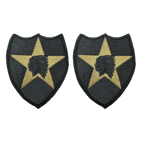 2nd Infantry Division OCP Patch with Hook Fastener (pair) - Insignia Depot
