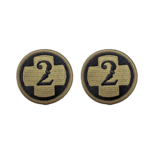 2nd Medical Brigade OCP Patch with Hook Fastener (pair)