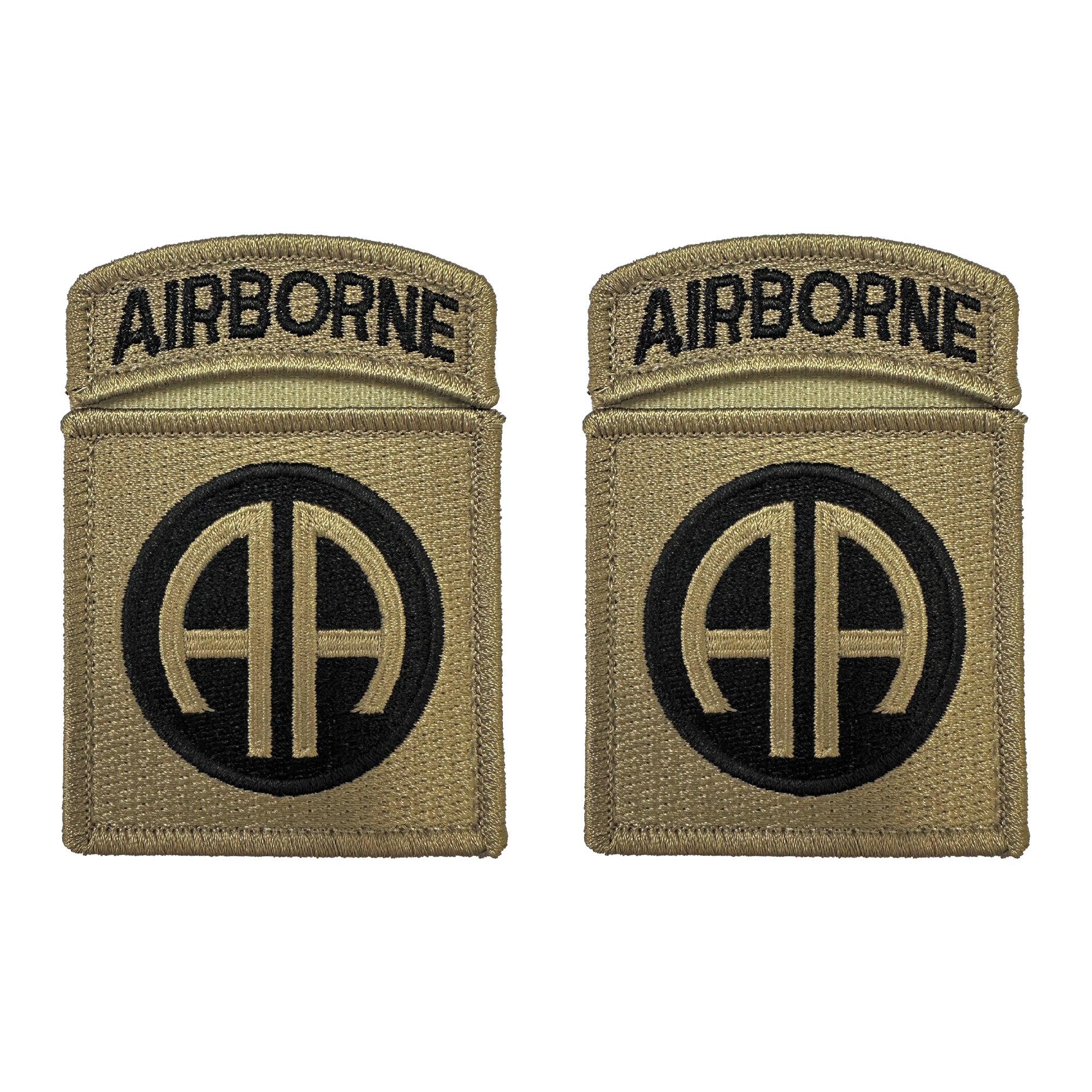 82nd Airborne w- Tab OCP Patch with Hook Fastener (pair) - Insignia Depot