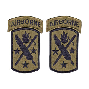 95th Civil Affairs And Airborne Tab OCP Patch with Hook Fastener (pair) - Insignia Depot