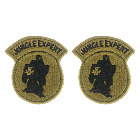U.S. Army Jungle Expert OCP Patch with Hook Fastener (pair) - Insignia Depot