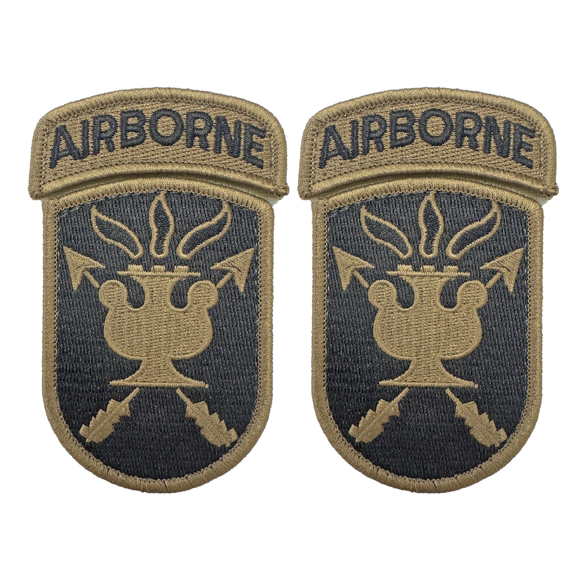 JFK Special Warfare OCP Patch with Hook Fastener and Airborne Tab (pair) - Insignia Depot