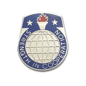 Security Assistance Command Unit Crest "Strength In Cooperation" (each).