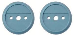 Enlisted Infantry Blue Discs (2) for Branch Insignia (Discs only) - Insignia Depot