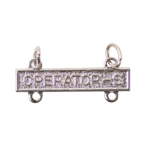 Operator "S" Brite Qualification Bar - Insignia Depot