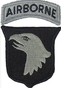 101st Airborne ACU Patch with Hook Fastener and Airborne Tab - Insignia Depot