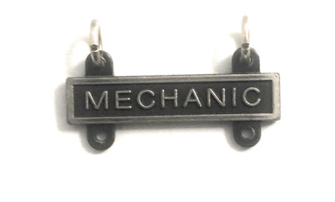 Mechanic Qualification Bar (Silver Oxide) - Insignia Depot