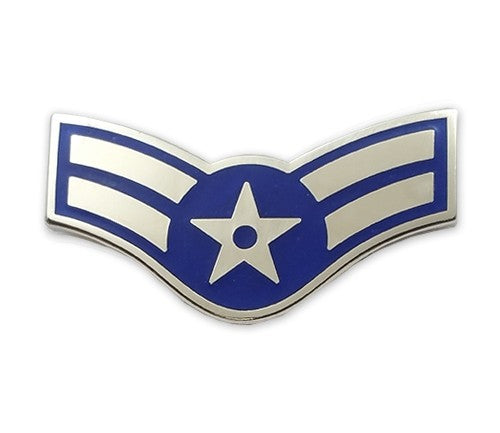 USAF E3 Airman First Class Brite Pin-on