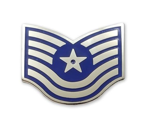 USAF E6 Technical Sergeant Brite Pin-on