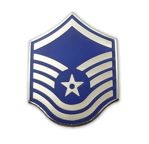 USAF E7 Master Sergeant Brite Pin-on
