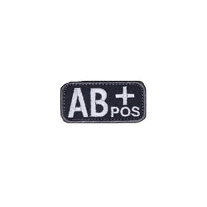 AB+ Blood Type Patch SWAT/TAC W/ Hook Fastener - Insignia Depot