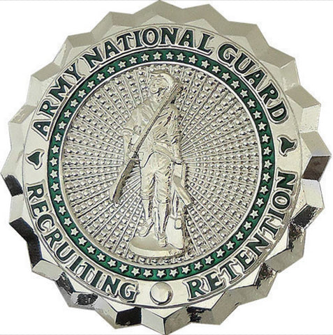 National Guard Recruiting Retention Brite Basic Badge - Insignia Depot