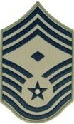 USAF E9 Chief Master Sergeant with 1st Sergeant Designation ABU Sew-on 4 Chevrons - Insignia Depot