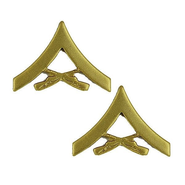 Lance Corporal USMC Satin Gold Rank - Insignia Depot