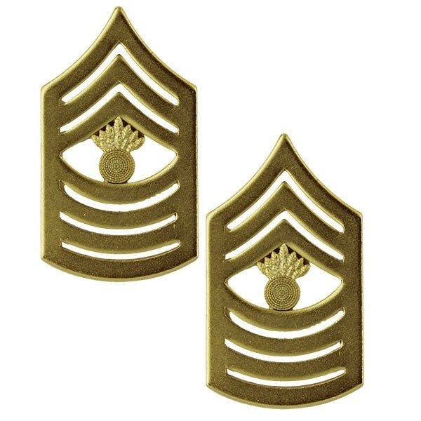 Master Gunnery Sergeant USMC Satin Gold Rank - Insignia Depot