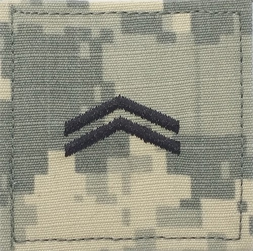 E4 ROTC Corporal ACU Rank with Hook Fastener - Insignia Depot