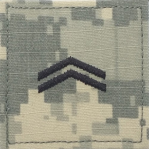 E4 ROTC Corporal ACU Rank with Hook Fastener - Insignia Depot