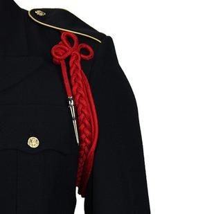 Army Scarlet Red Shoulder Cord with Silver Tip - Insignia Depot