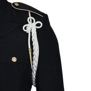 Army White Shoulder Cord with Brass Tip - Insignia Depot