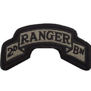 75th Ranger Regiment 2nd Battalion ACU Scroll with Hook Fastener (pair) - Insignia Depot