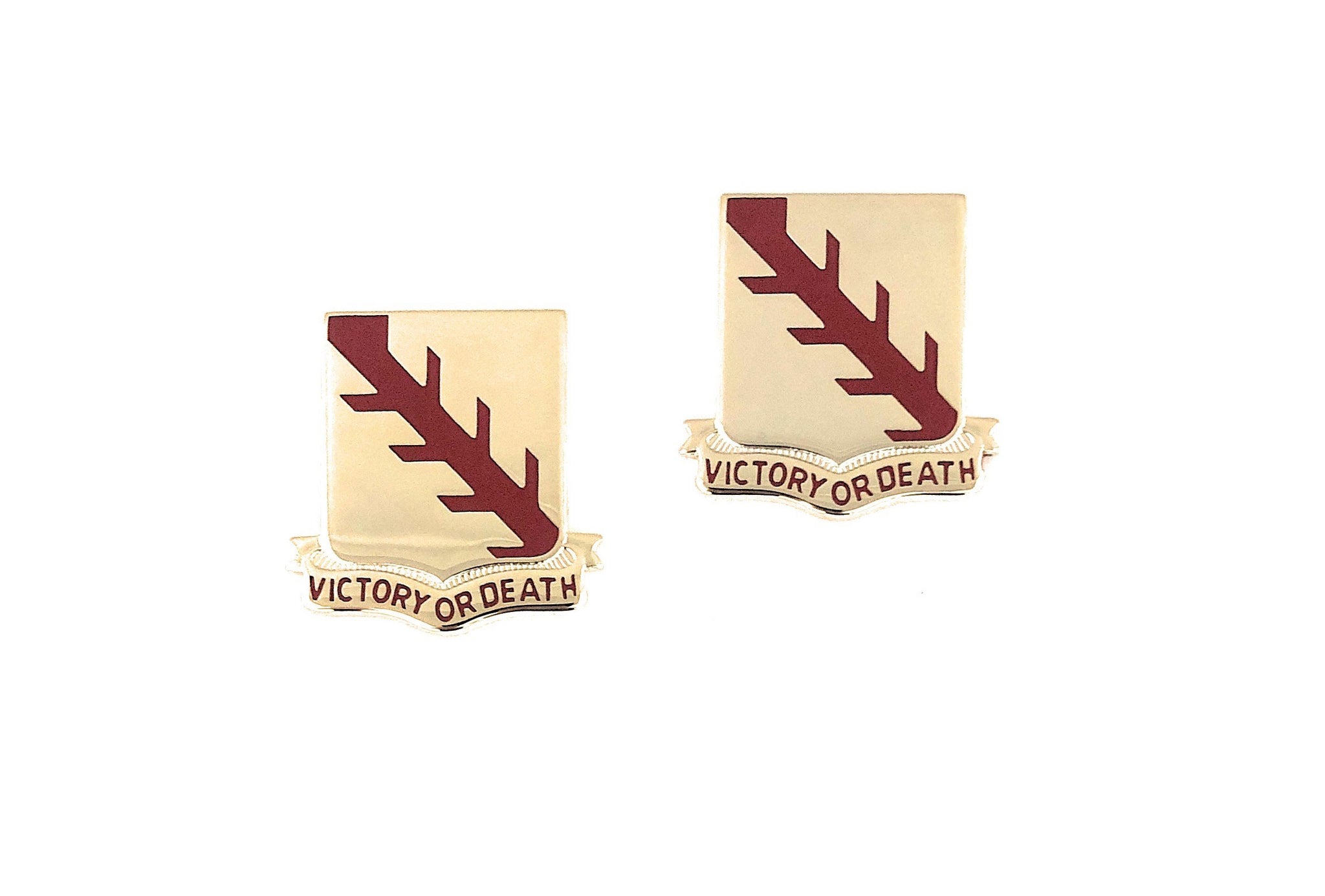 32nd Armored Cavalry Regiment Crest " Victory Or Death" (pair)