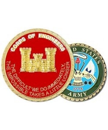 Corps of Engineer Castle Challenge Coin - Insignia Depot