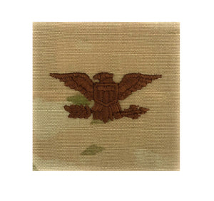 USAF O6 Colonel OCP Spice Brown 2X2 Sew-on Rank - Insignia Depot