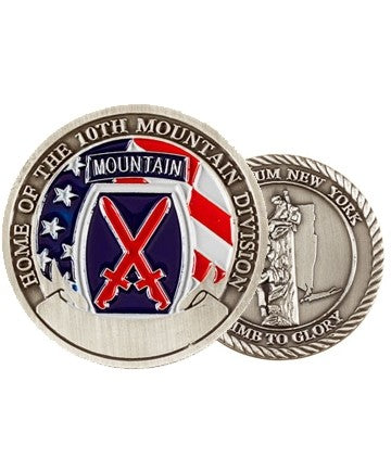 Fort Drum 10th Mountain Challenge Coin - Insignia Depot