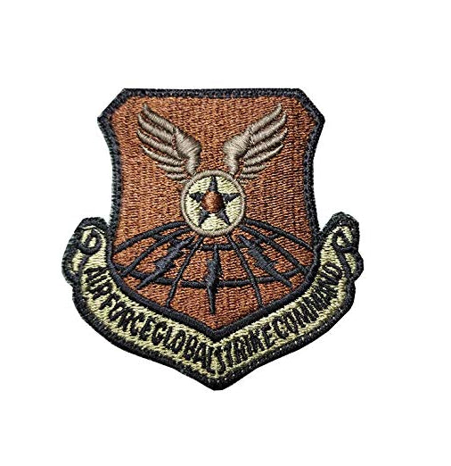 US Air Force Global Strike Command OCP Scorpion Spice Brown Patch with Hook Fastener - Insignia Depot