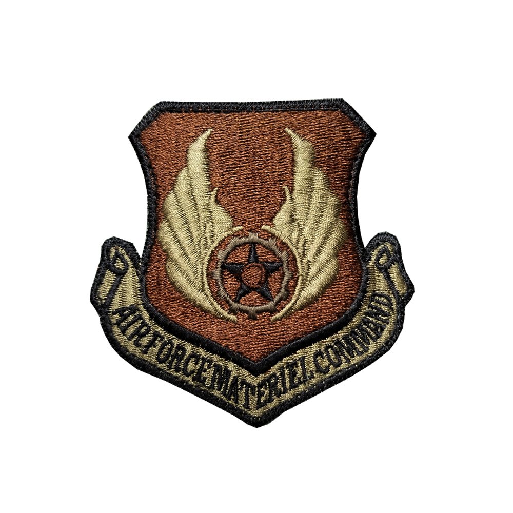 US Air Force Materiel Command OCP Scorpion Spice Brown Patch with Hook Fastener - Insignia Depot
