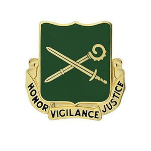 385th Military Police Battalion Unit Crest "Honor Vigilance Justice" (Each).