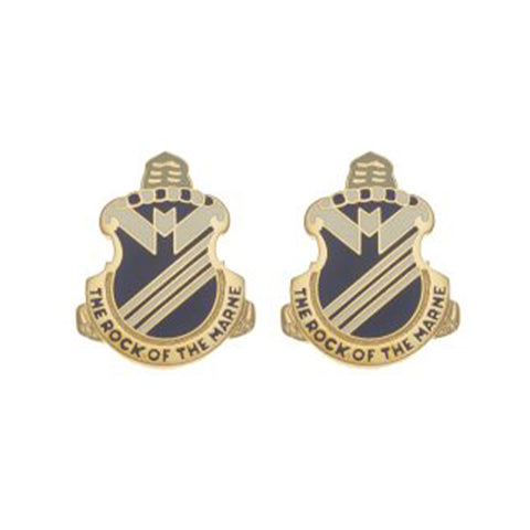 38th Infantry Regiment Crest "The Rock of the Marne" (pair)
