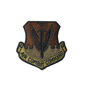 US Air Force Air Combat Command OCP Scorpion Spice Brown Patch with Hook Fastener - Insignia Depot