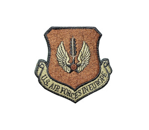 US Air Force Air Forces In Europe OCP Scorpion Spice Brown Patch with Hook Fastener - Insignia Depot