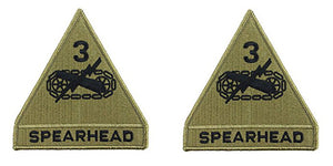 3rd Armored Division OCP Patch with Hook Fastener (pair) - Insignia Depot