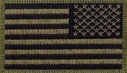 U.S. Flag Reverse Olive Drab OD Subdued Sew-on Patch - Insignia Depot