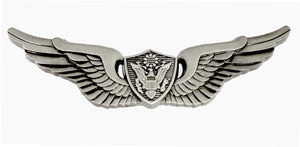 Aircrew (Basic) Silver-Ox Pin-On Badge - Insignia Depot