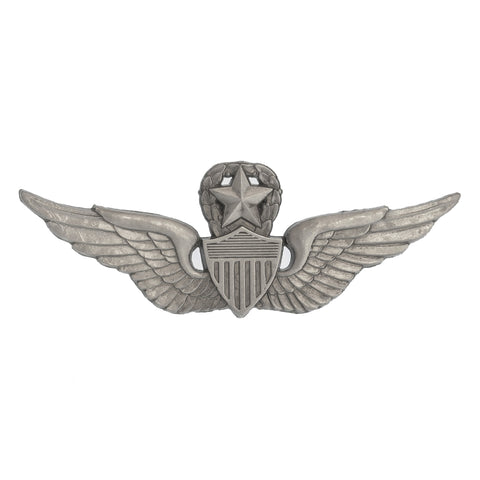 Aviator (Master) Silver-Ox Pin-On Badge.