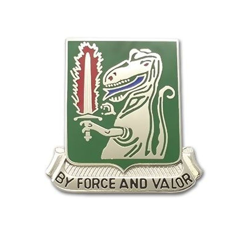 40th Cavalry Regiment Unit Crest "By Force and Valor" (each).