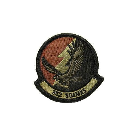 US Air Force 352nd Special Operations Aircraft Maintenance Squadron OCP Spice Brown Patch with Hook Fastener - Insignia Depot