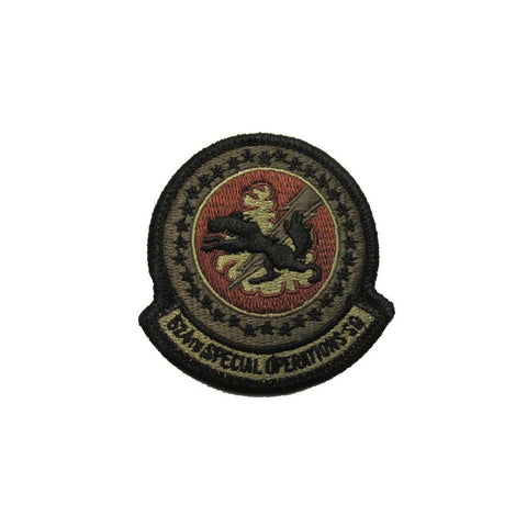 US Air Force 524th Special Operations Squadron OCP Spice Brown Patch with Hook Fastener - Insignia Depot