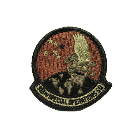 US Air Force 318th Special Operations Squadron OCP Spice Brown Patch with Hook Fastener - Insignia Depot