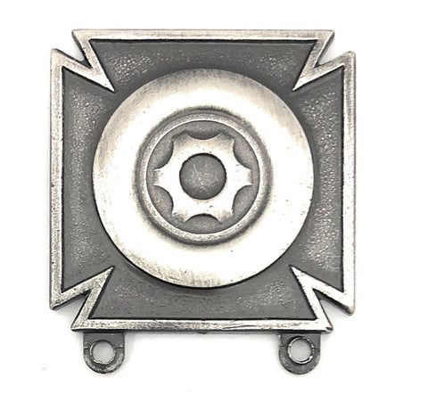 Driver & Mechanic Silver-Ox Pin-On Badge - Insignia Depot