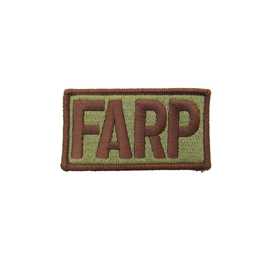 US Air Force FARP OCP Brassard with Spice Brown Border and Hook Fastener - Insignia Depot
