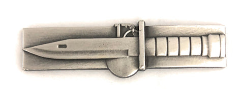 Expert Soldier Silver-Ox Pin-On Badge - Insignia Depot