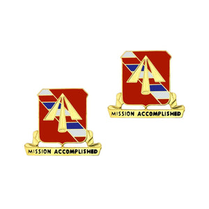 41st Field Artillery Brigade Crest "Mission Accomplished" (pair).