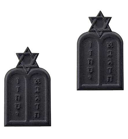 Jewish Chaplain Black Metal Branch Pin-On - Insignia Depot
